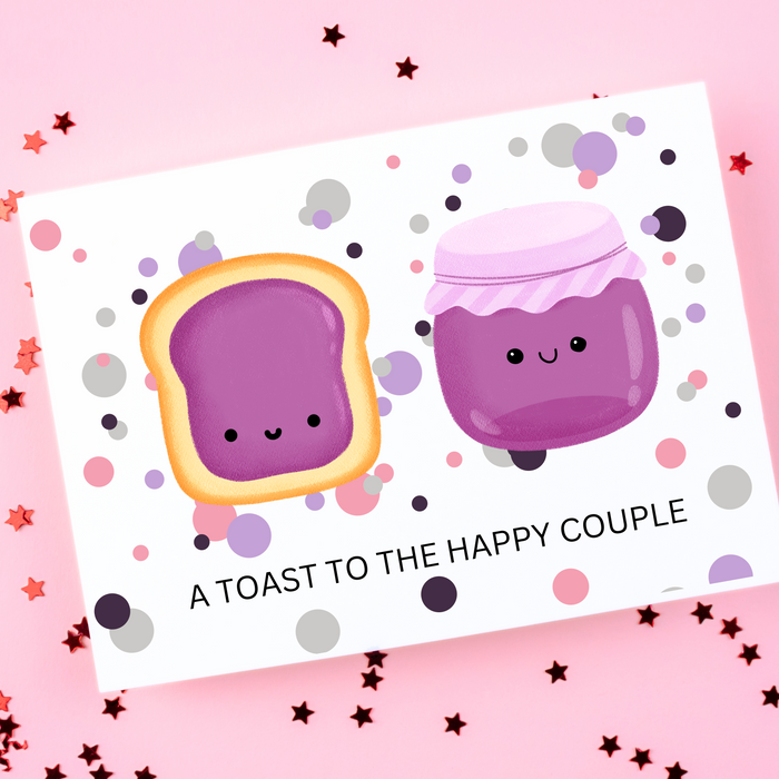 Bread Pun Greeting Card by Summit Sourdough - A Toast to the Happy Couple | Blank Inside