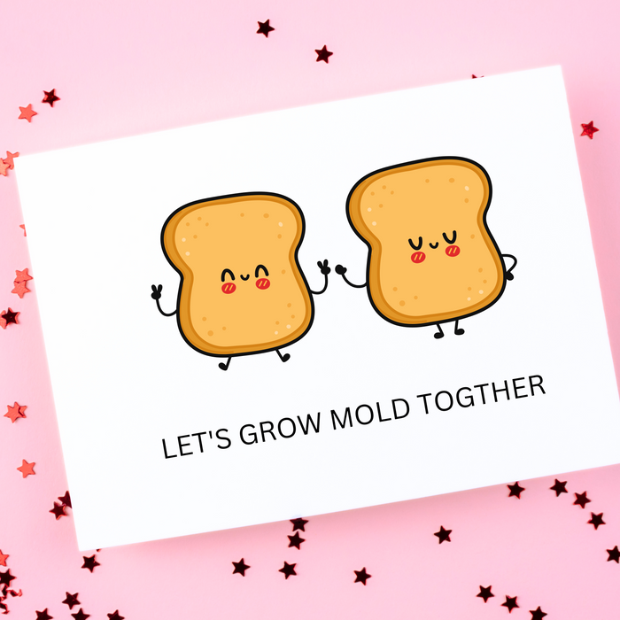 Bread Pun Greeting Card by Summit Sourdough - Let's Grow Mold Together | Blank Inside