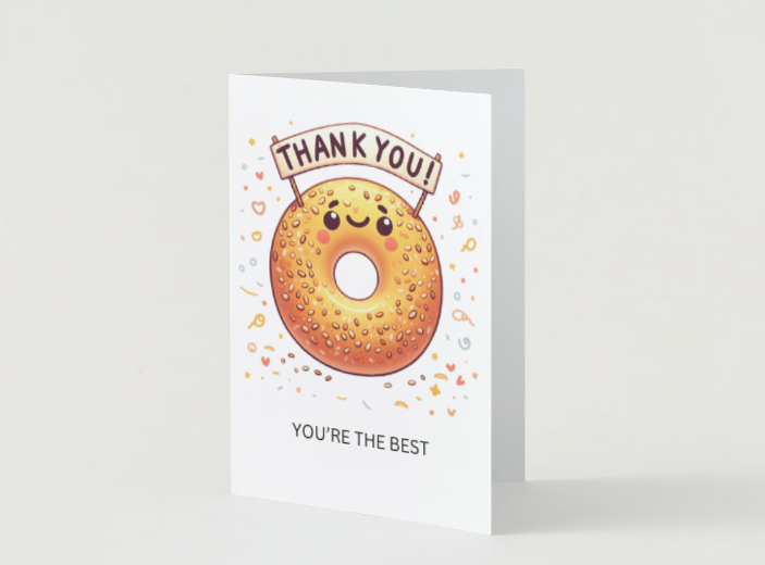 Bread Pun Greeting Card by Summit Sourdough - Thank You You're the Best | Blank Inside